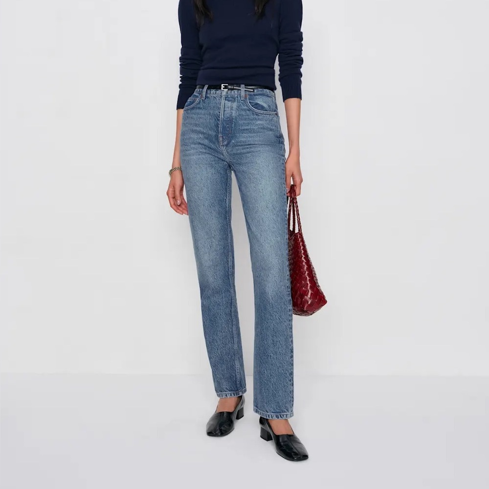 Reformation Cynthia High Rise Straight Jeans